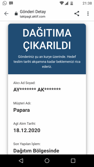 2-3 Aydır Agt Kurye Kartımı Getirmiyor