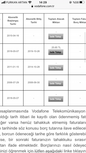 Vodafone Islak İmzasız Taahhüt