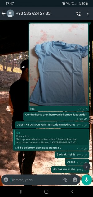 Riogiyimm Alakasız Ve Defolu Mal