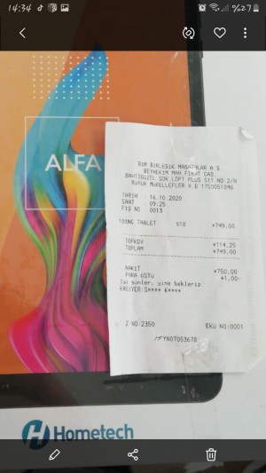 Hometech Bir Hafta Önce Alınan Tabletimin Garanti Kapsamına Girmediği 274 Tl Servis Ücreti İstenildi