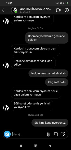 Buharlux Bozuk Ürün Yollandı
