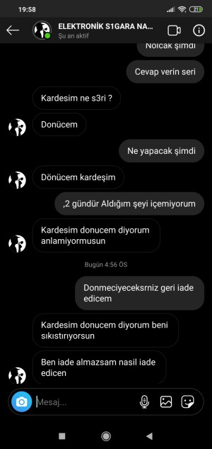 Buharlux Bozuk Ürün Yollandı