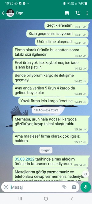 Dgn Mağazacılık İnternet Mağazasından Almış Olduğum Ürün Teslim Sıkıntısı
