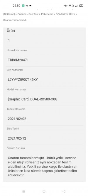 Asus Ekran Kartı Garantisi Olan Ürünümü Yapmadan Gönderdiler