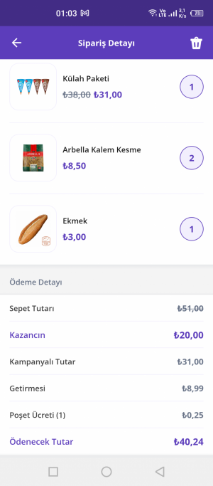 Getir Eksik Ürün