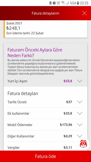 Vodafone Fatura