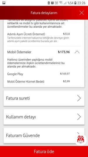 Vodafone Fatura