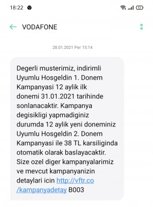 Vodafone Faturalı Hattımı Birinci Ayın Sonunda Sonlandırdım Hatta Hiç Arama Yapmama Rağmen Faturam Çıkmış