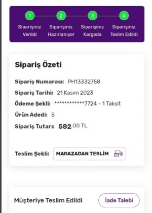 Gratis İnternet Siparişleri Sorunu