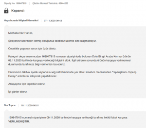 Hepsiburada Ürünümü Kargoya Vermiyor Para İadesi De Yapmıyor !