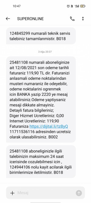 Turkcell Superonline İnternetimi 15 Gündür Kullanamıyorum
