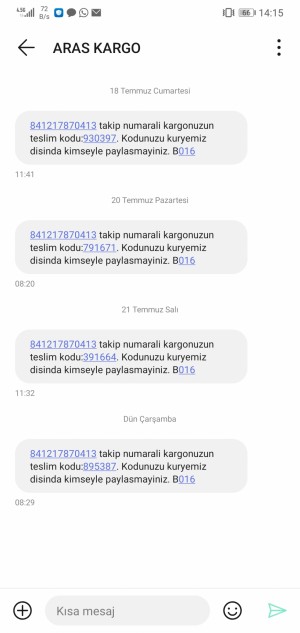 Aras Kargo İadesi