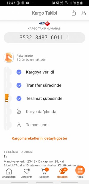 Aras Kargo Kurye