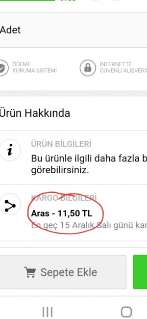 N11 Kargo Ücreti