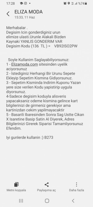 Elizamoda Paramı Vermiyorlar
