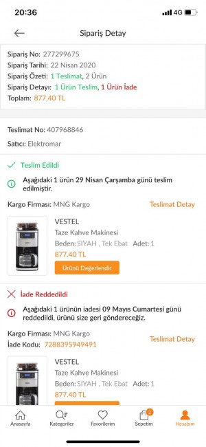 Trendyol Parasını Ödediğim Ürünü 3 Aydır Göndermediler