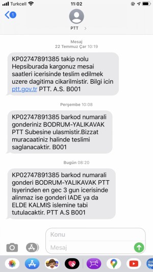 Epttavm Ptt Tarafından Teslim Edilmek İstenmeyen Kargo