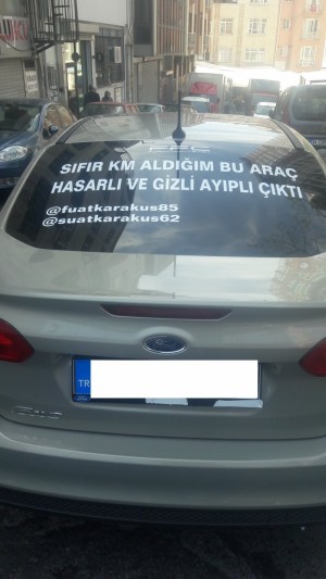 Ford Sıfır Diye Fabrikasyon Hatalı Araç Satıldı Ve İlgisizlik
