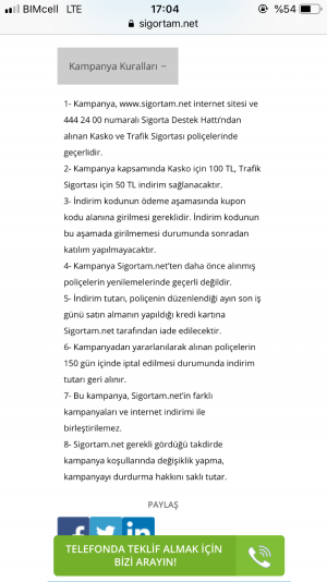 Sigortam.net Yeni Yıl Kampanya Kandırmacası