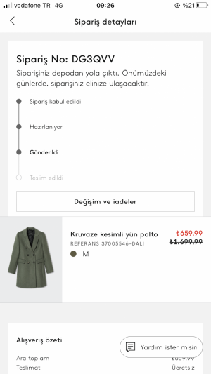 Mango Siparişim Kargoya Verilmiyor