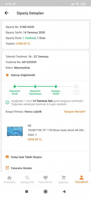 Horoz Lojistik Tam Bir Fiyasko