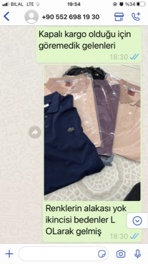 Witrinmoda Ürünler Alakasız Geldi Değişim İçin Yolladım Parayıda Ürünüde Göndermediler