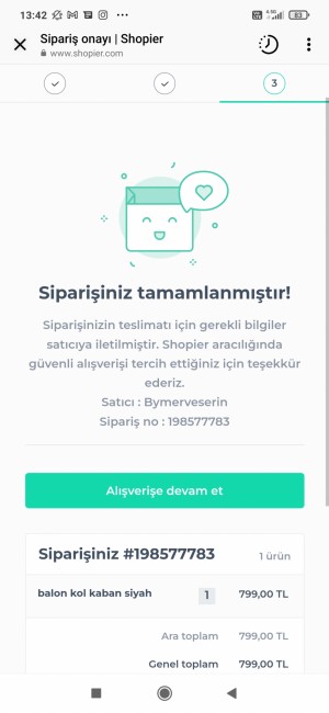 Shopier Ürünümü Değişim İçin Gönderdim Yeni Ürün Çıkışı Yapılmadı