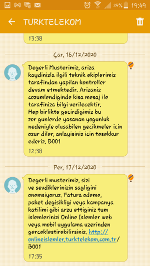 Türk Telekom Verilen İnternet Hizmeti Kullanamıyorum