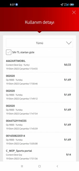 Vodafone Mobil Ödeme Dolandırıcılığı